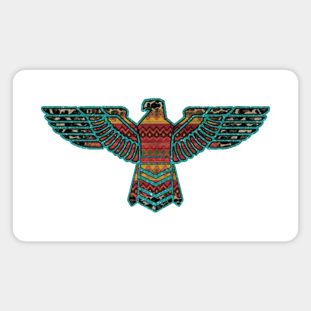 Aztec Free Bird Magnet by DigitalCreativeArt